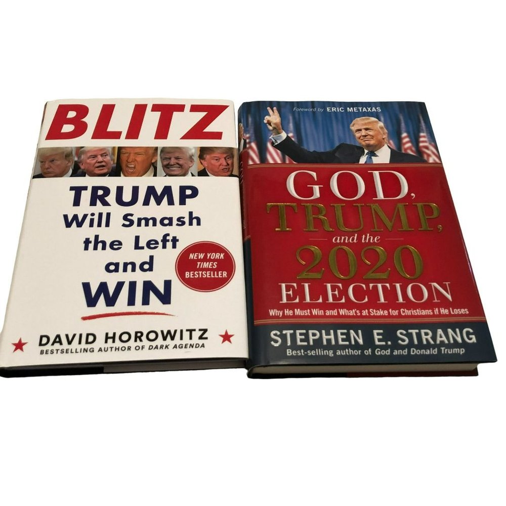Pro Trump Books Lot of 2 Blitz - God Trump and 2020 Election Horowitz Strang